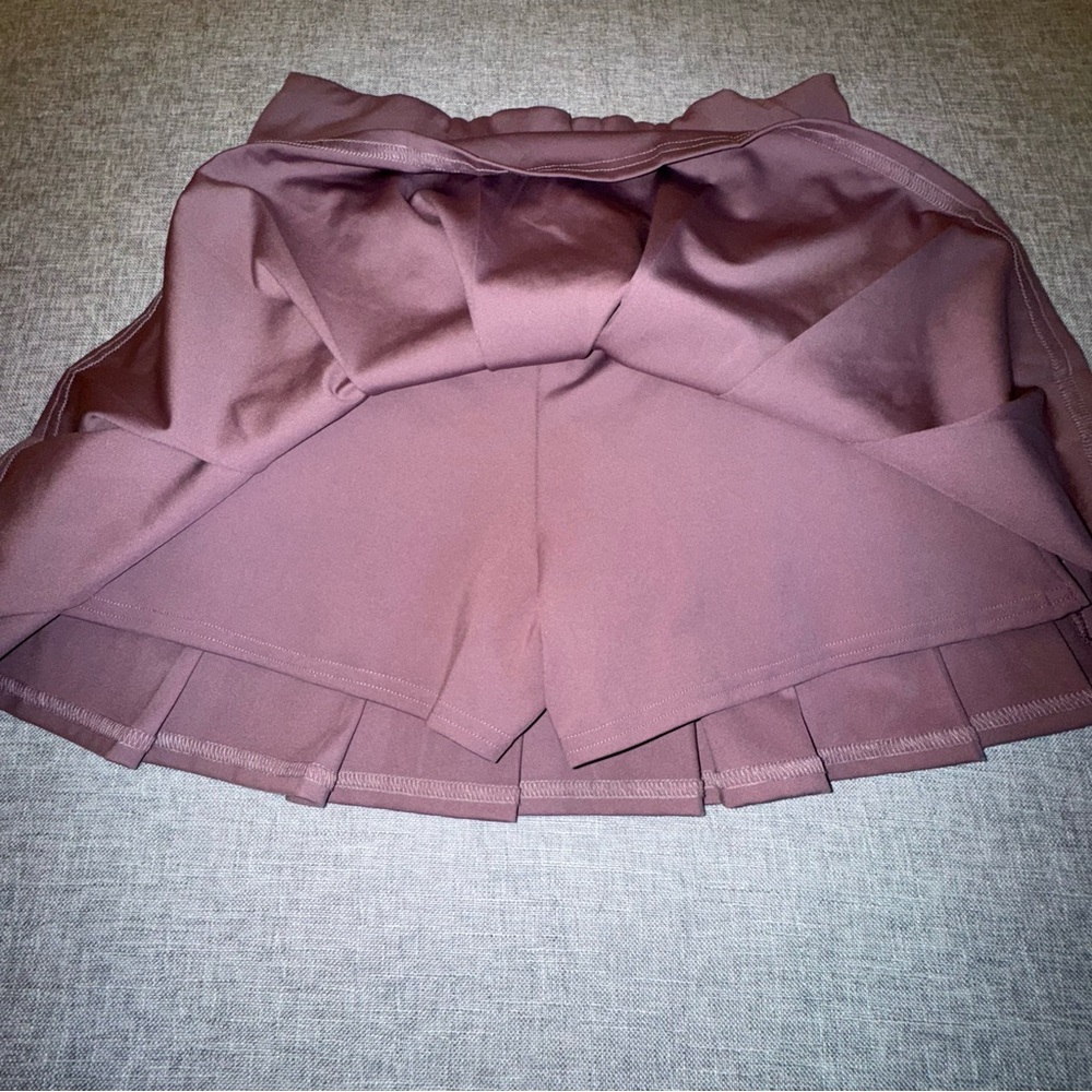 La Kottee Chic Mauve Skater Pleated Mini Skirt Skort - Picture 8 of 13